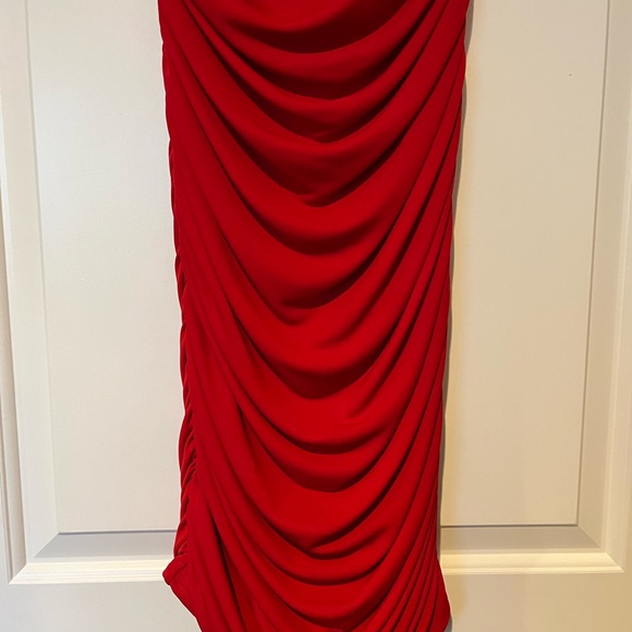 Casting women’s small red cocktail dress size T1 (2-4) - Picture 10 of 14